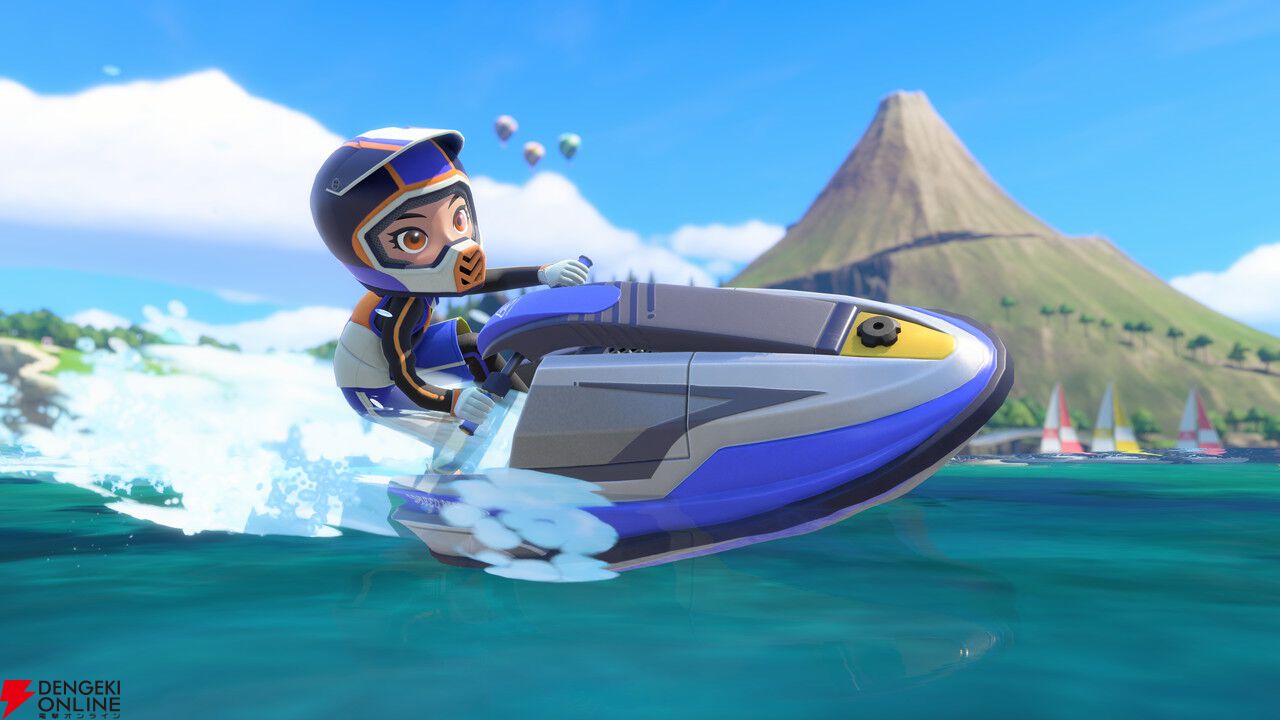 マリンバイクのプレイ画面