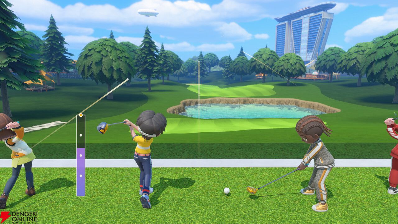 ゴルフのプレイ画面