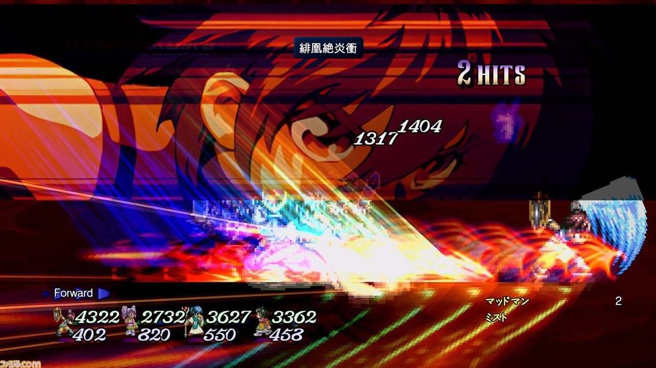 テイルズ オブ エターニア リマスターの戦闘シーン 秘奥義の演出