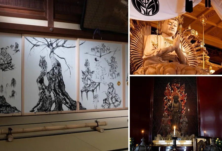 豊川稲荷の千手観音・不動明王と新作襖絵の拝観スポット