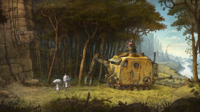 Machinarium 2のロボットが暮らす街の場面
