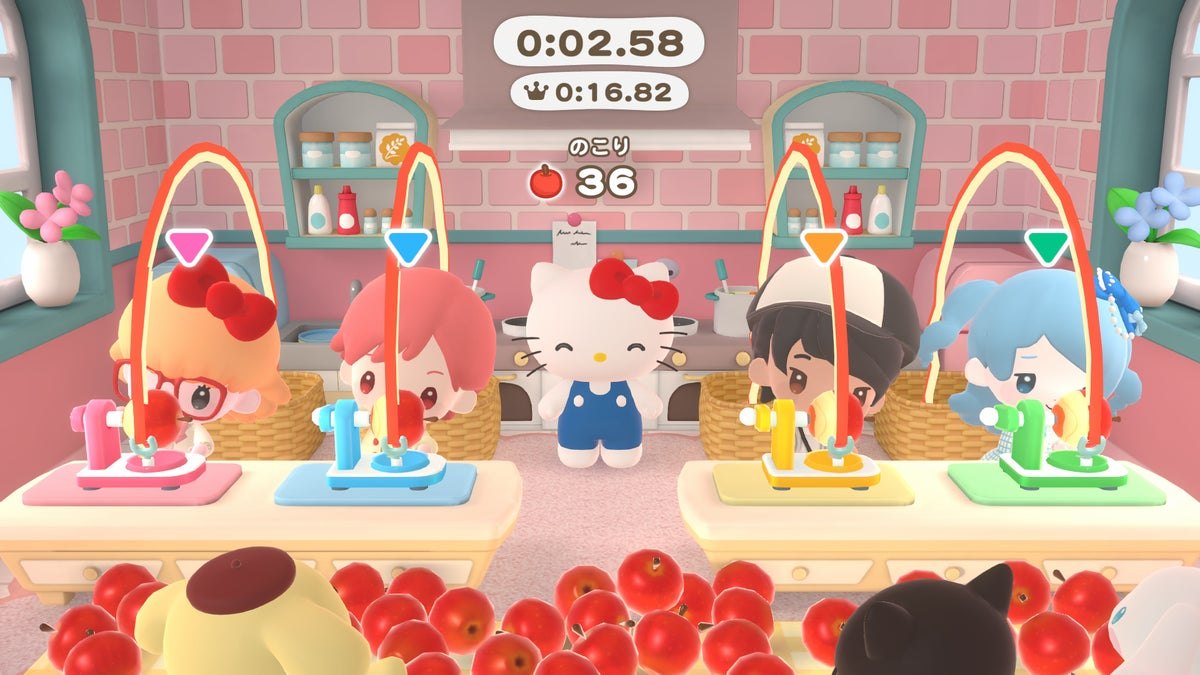 ハローキティのくるくるスピーディピーラーの画面