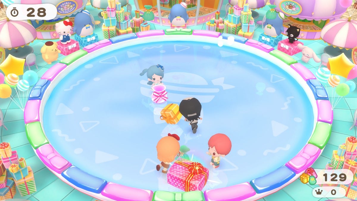 リングを使ったミニゲームの画面