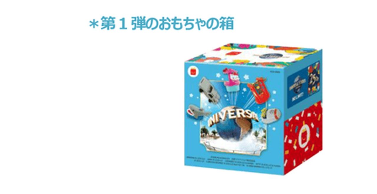 第1弾のおもちゃの箱 ハッピーセット USJオールスターズ