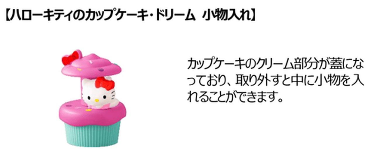 ハッピーセット USJオールスターズ ハローキティのカップケーキ・ドリーム 小物入れ