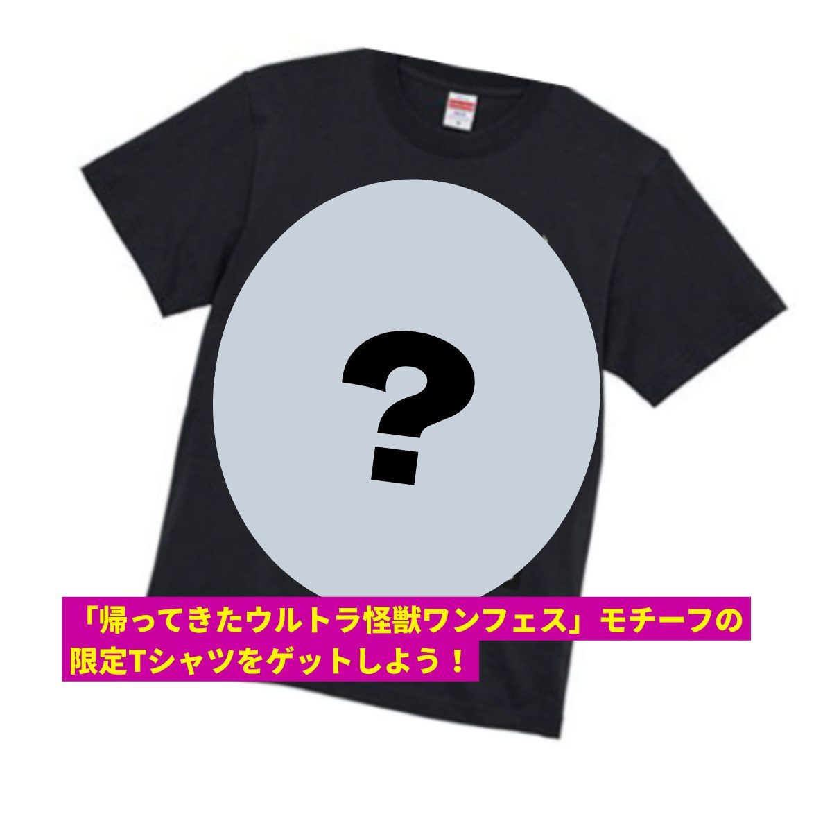 ワンフェス2027冬 限定Tシャツ付き前売り入場券のTシャツ(デザインは12月上旬公開予定)