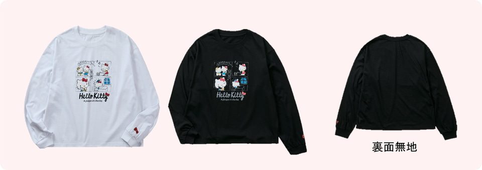 ワークマン×サンリオ ハローキティ柄の長袖Tシャツ