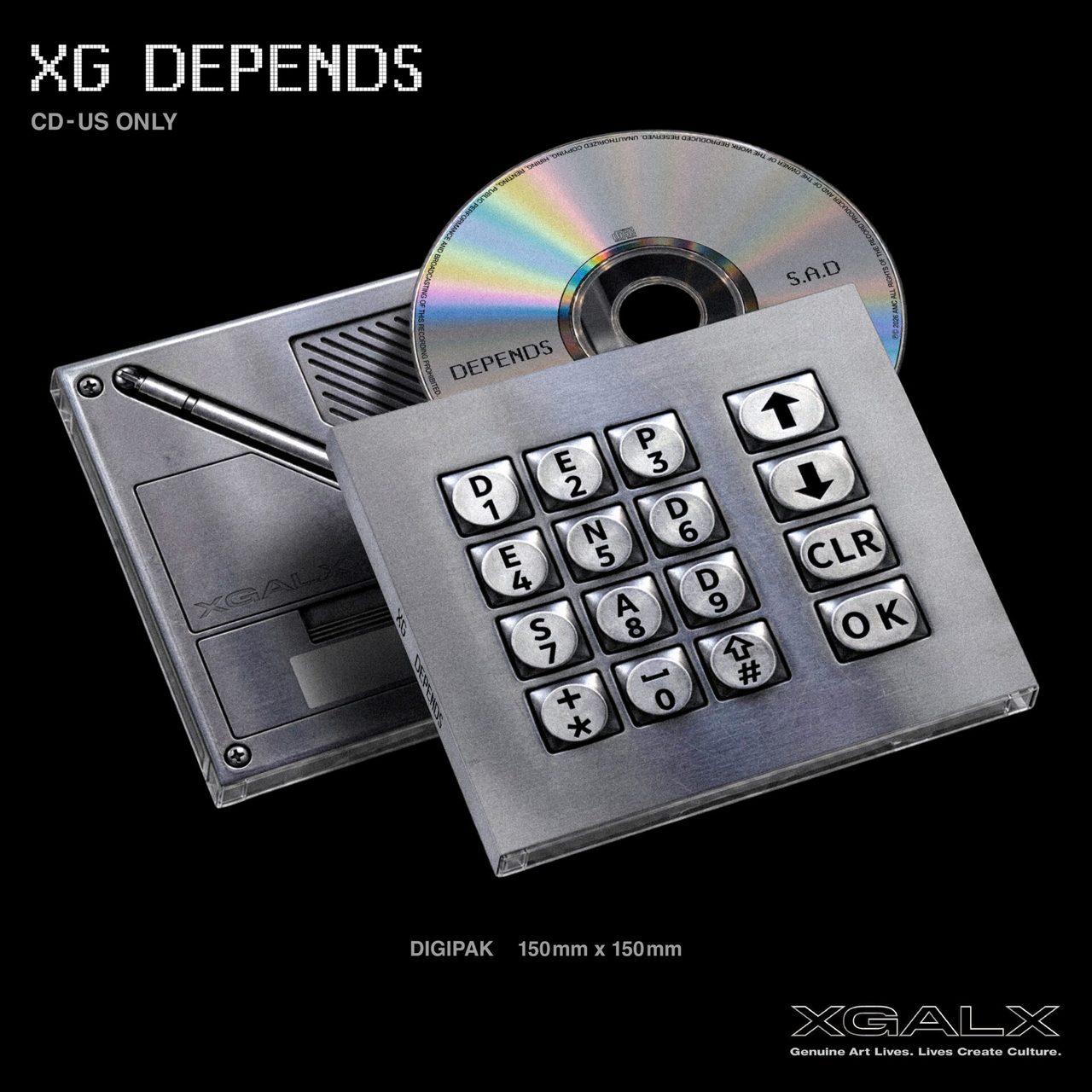 XG DEPENDS 米国限定CDシングル デジパック仕様