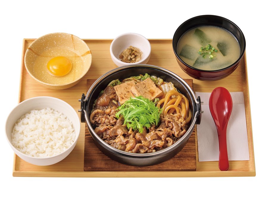 やよい軒 【お肉2倍】すき焼き定食 1,650円 牛肉が通常の2倍の写真