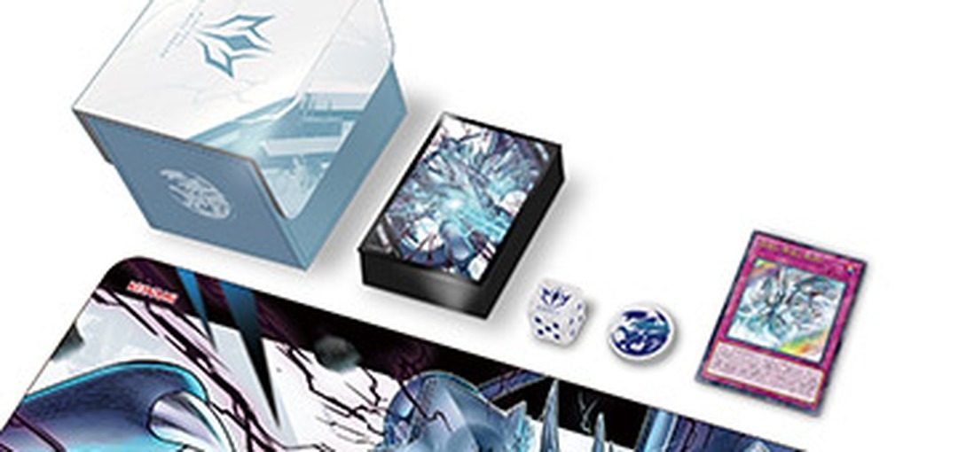 デュエルセットのデッキケース カードプロテクター ダイス コイン 特典カード強靭！無敵！最強！
