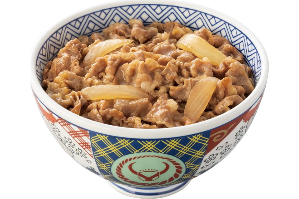 吉野家の牛丼 並盛 秋の牛丼フェスで100円引き
