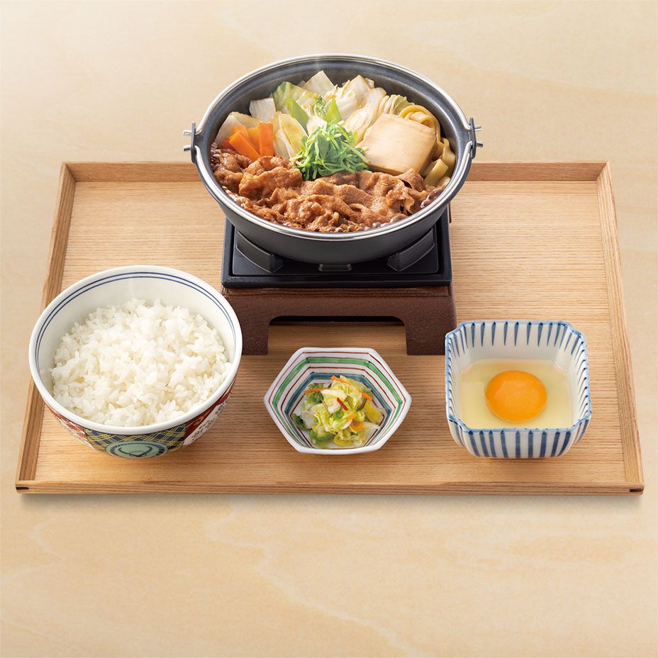 吉野家 牛すき鍋膳 10月23日発売 899円のセット