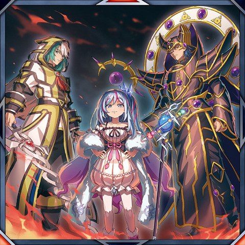 大いなる三賢者のイラスト 魔法使い族の三人が並ぶ構図