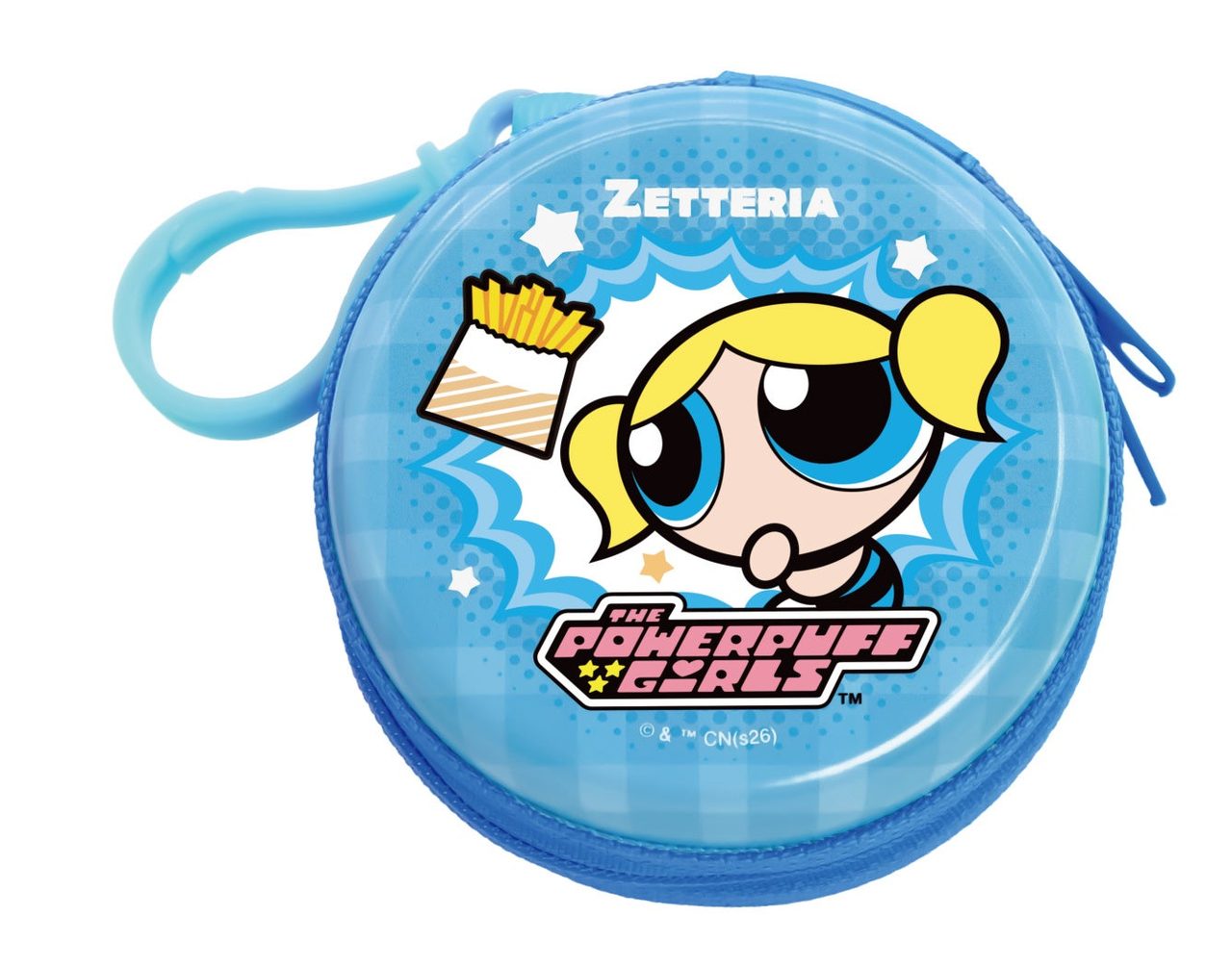バブルスの缶ポーチ(ブルー)